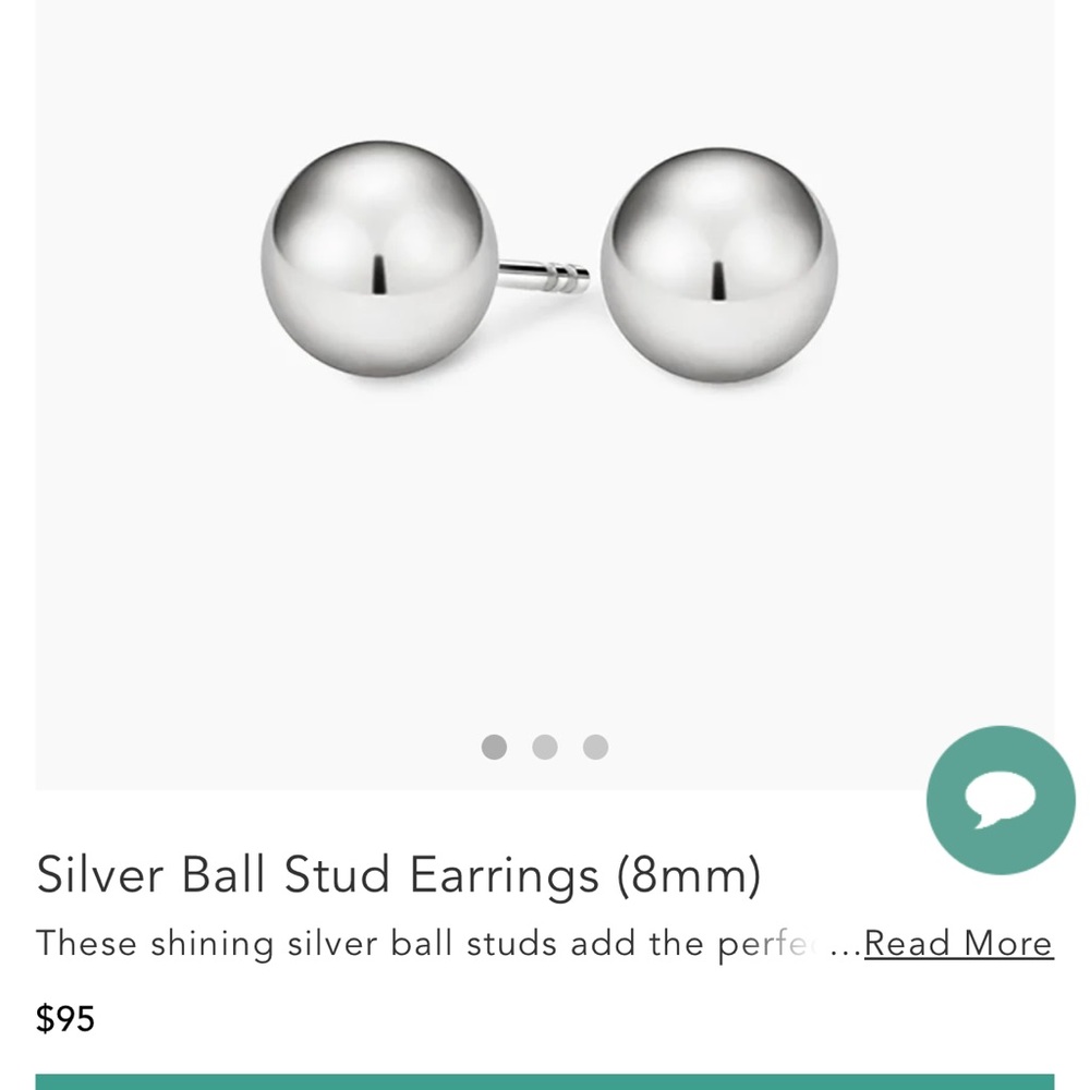 Brilliant Earth silver stud earrings